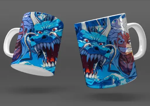 [LK-PM-001] Printed Mug -Luffy vs Kaido